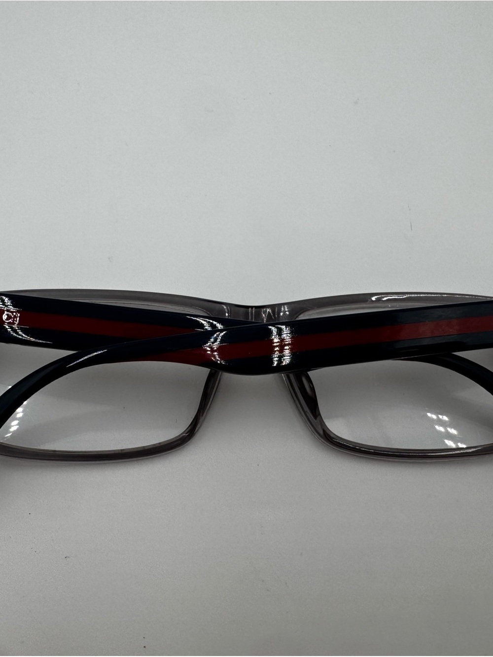 Gucci Smoky Gray Rectangular Eyeglasses - Picture 5 of 8